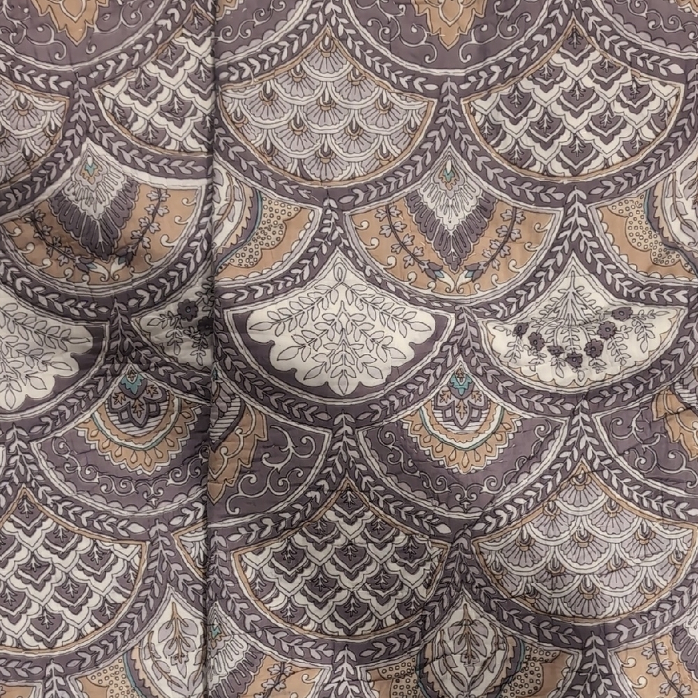 Set of 2 quilted Marcy Pottery barn Bohemian Patterned Fabric